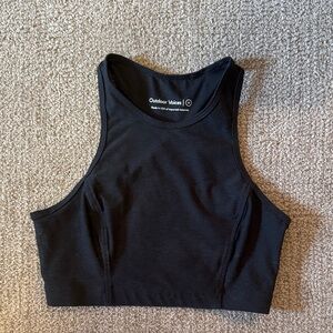 Outdoor Voices Navy Blue High Neck Sports Bra